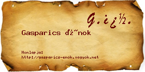 Gasparics Énok névjegykártya